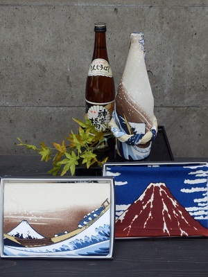 ふろしきで富士山!!