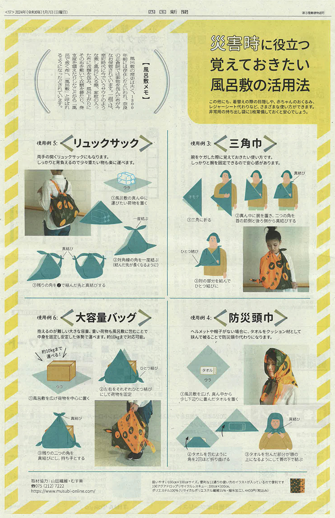 防災ふろしき 使い方